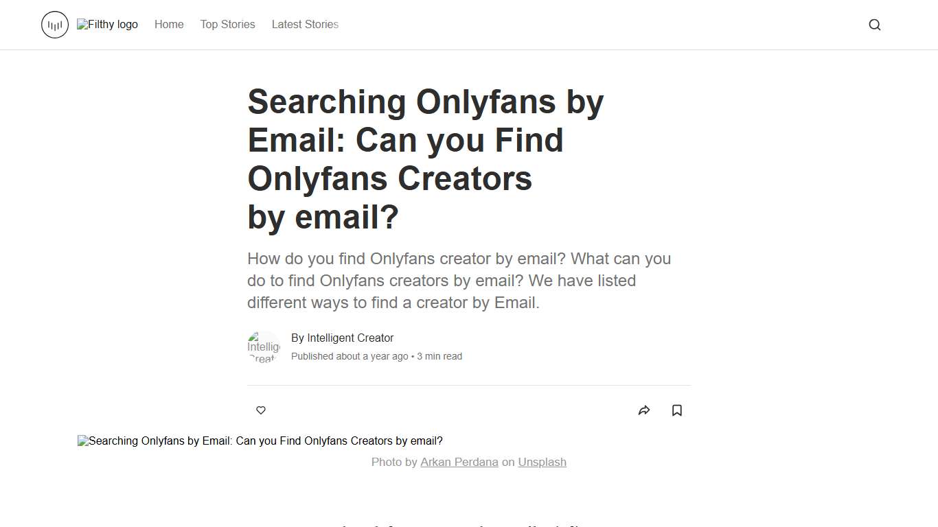 Searching Onlyfans by Email: Can you Find Onlyfans Creators by email? Filthy